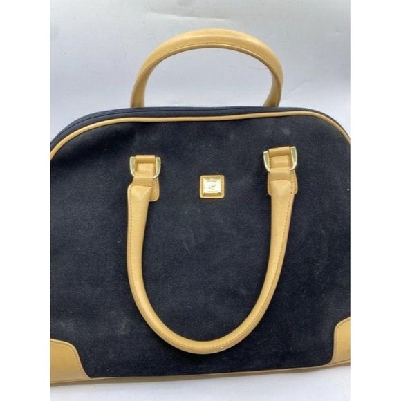 DVF xl black beige fabric weekend travel bag - Picture 6 of 12